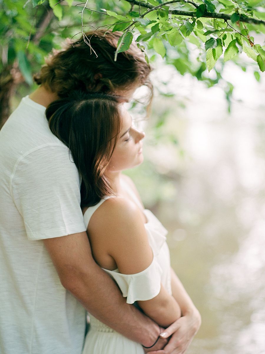River Engagement Photography